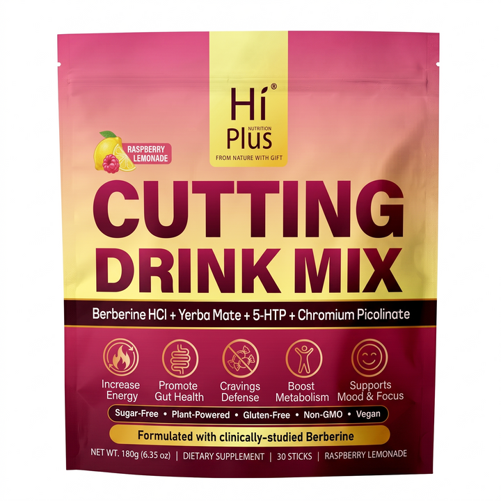 HiPlus®Cutting Drink Mix – Berberine, 5-HTP, Yerba Mate & Magnesium, F ...