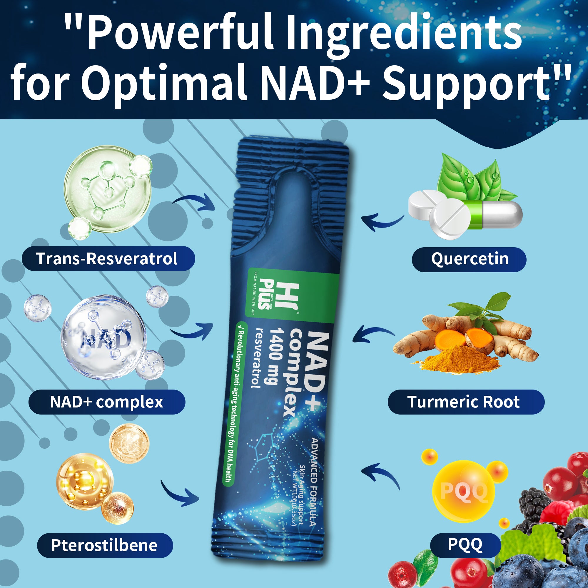 HiPlus® NAD+ Berry Drink 1400 mg — Advanced Liposomal Delivery with Gr ...
